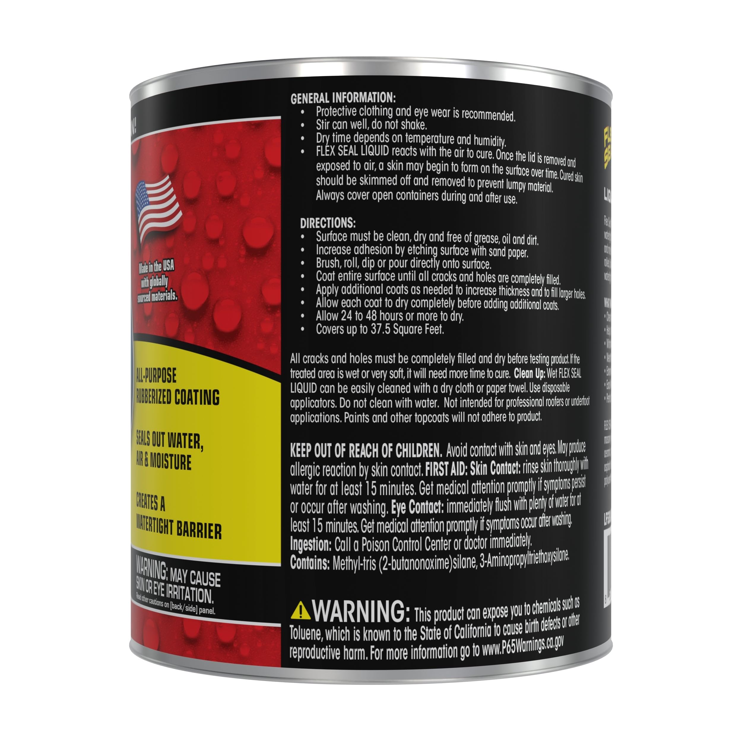 Flex Seal Liquid applying with brush and roller for versatile coating