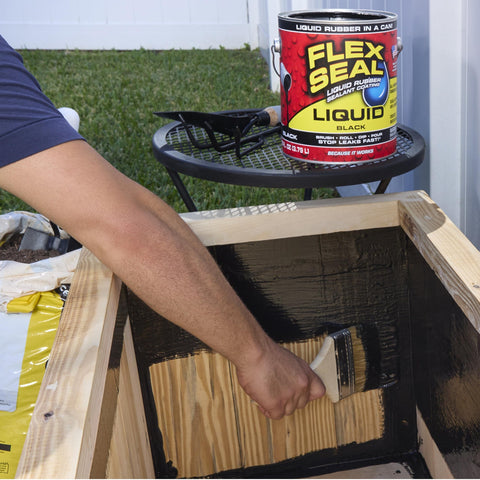 Flex Seal Liquid durable coating protects metal and masonry.