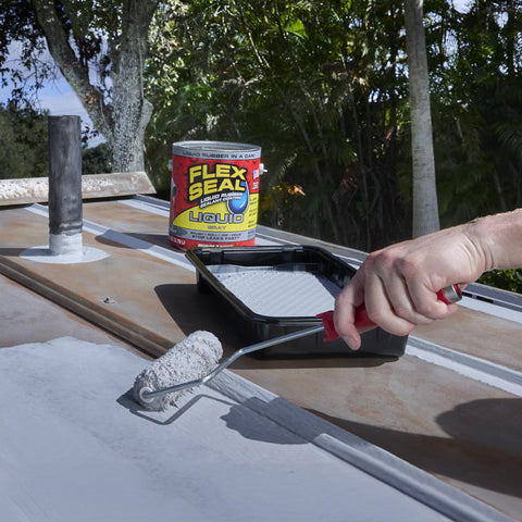 Flex Seal Liquid epdm-roofs-and-masonry-surfaces enables sealing on EPDM and masonry.