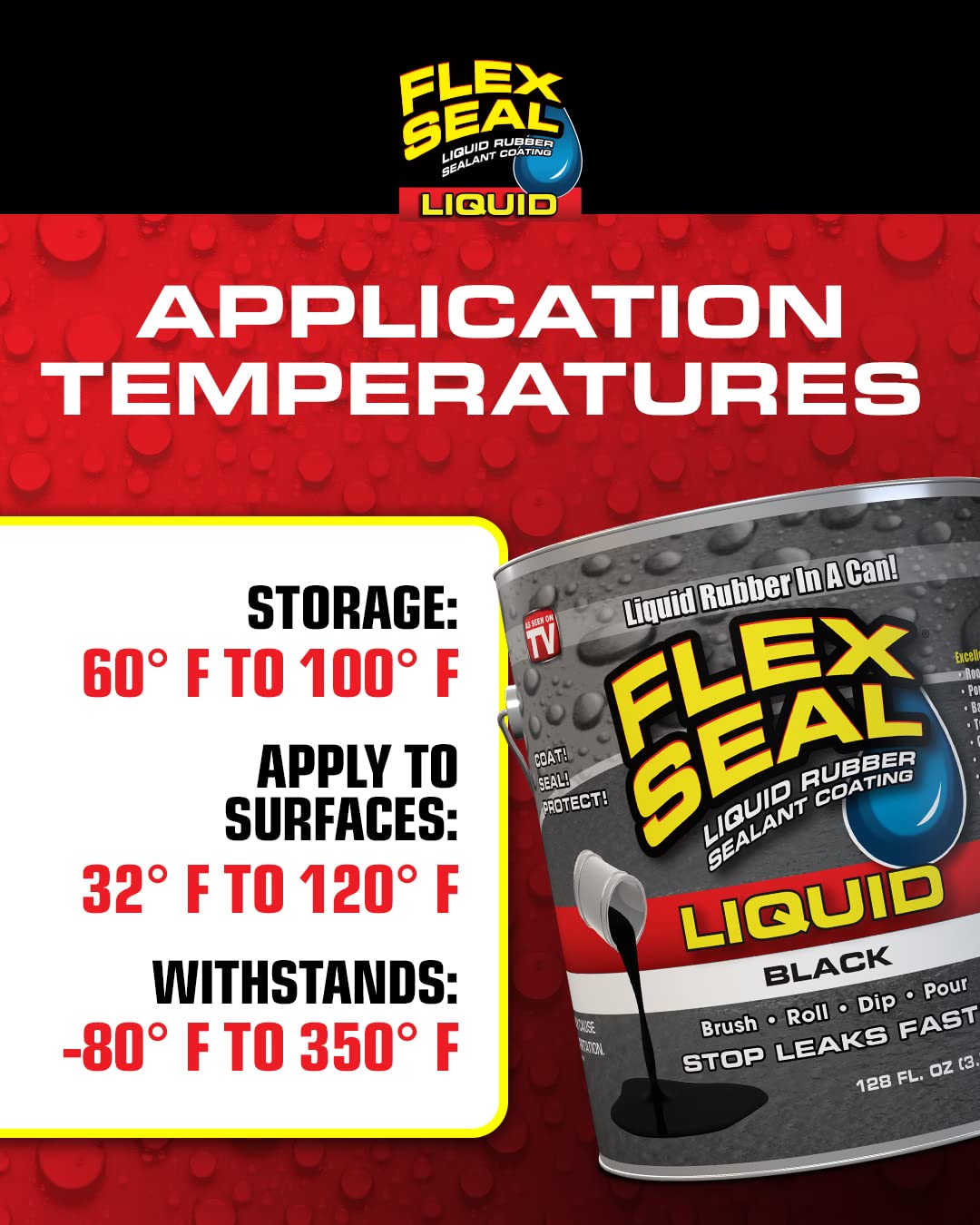 Flex Seal Liquid marine application seals boat deck leaks.