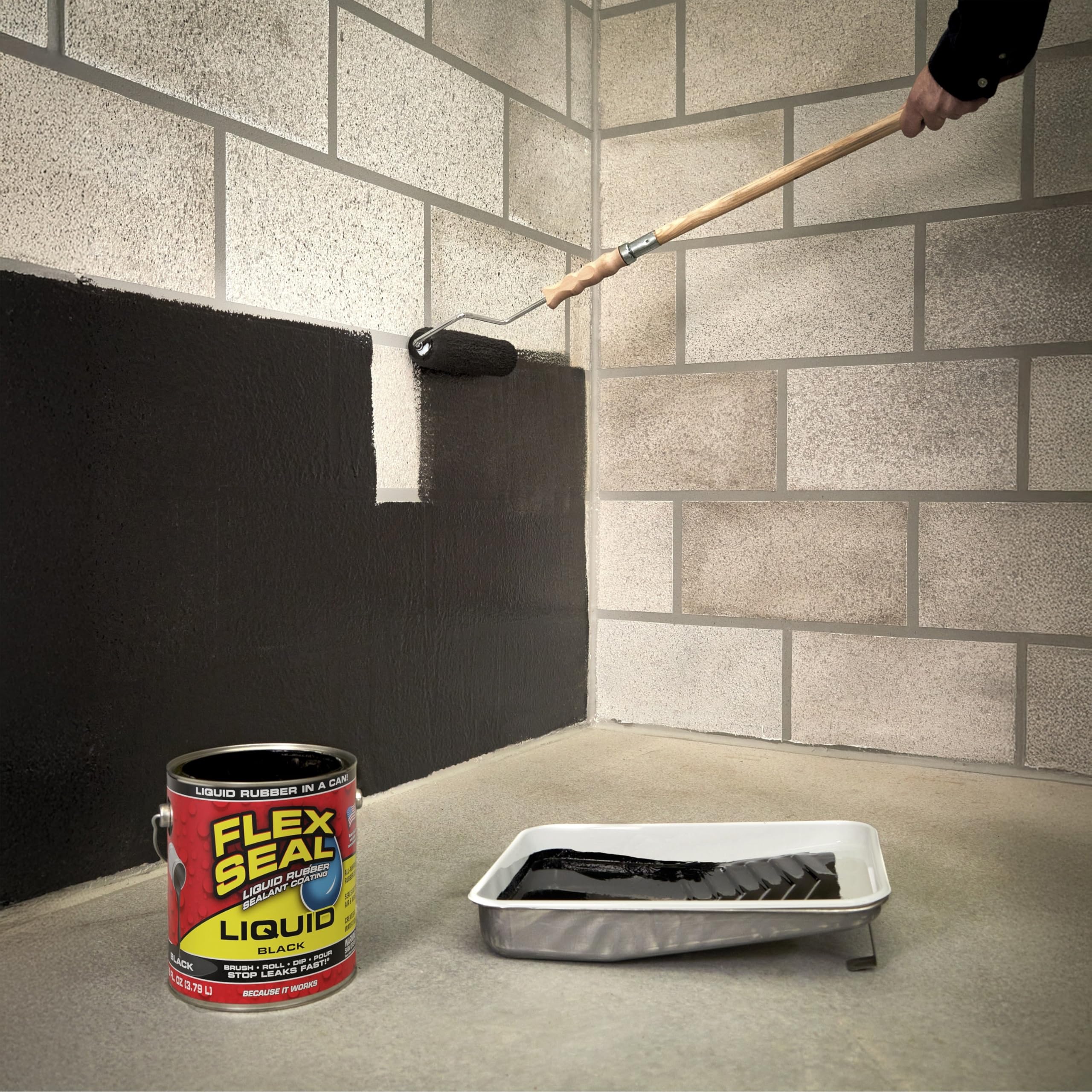 Marine application of Flex Seal Liquid on hull joints for sealing