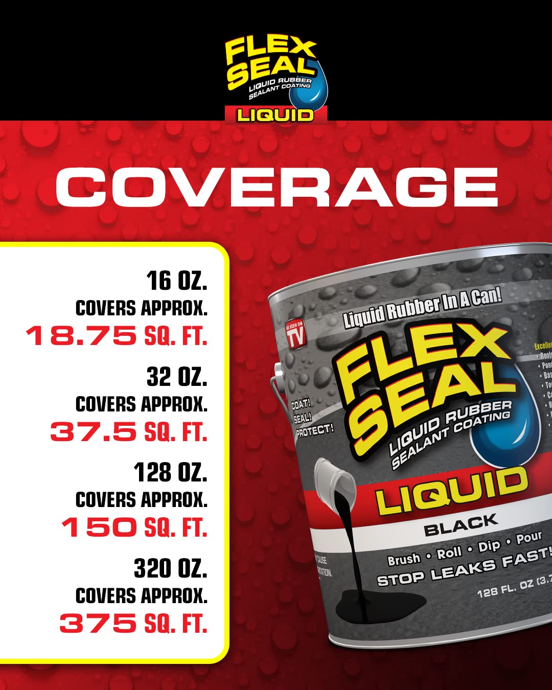 Flex Seal Liquid roof-edge repair in progress.