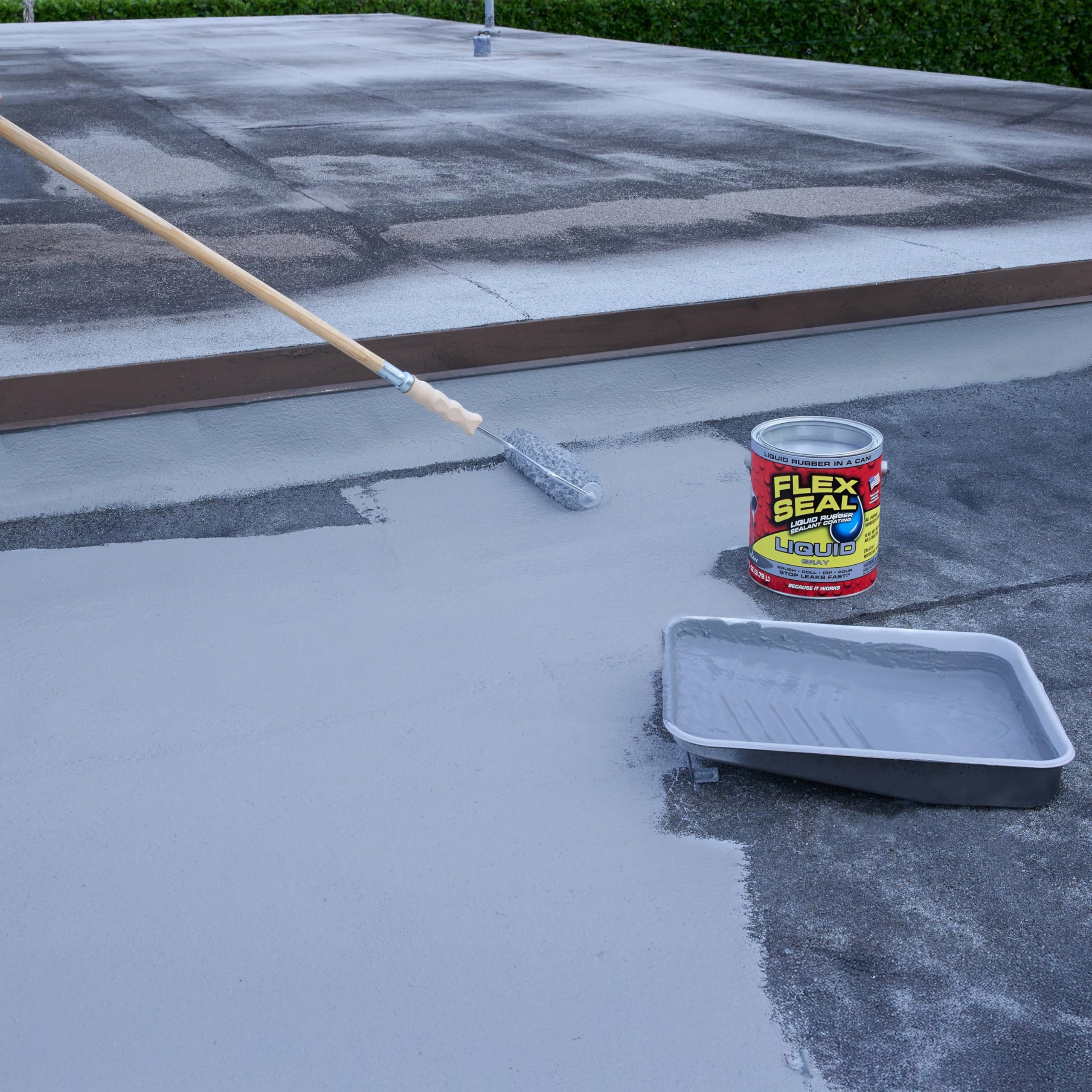 Flex Seal Liquid rust-prevention protects metal areas from corrosion.