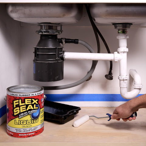 Flex Seal Liquid UV-resistant film shields exterior surfaces.