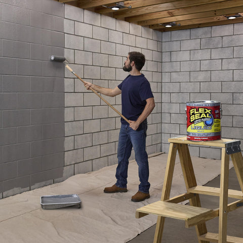 Flex Seal Liquid waterproof-coating provides durable, flexible protection against moisture and air leaks.