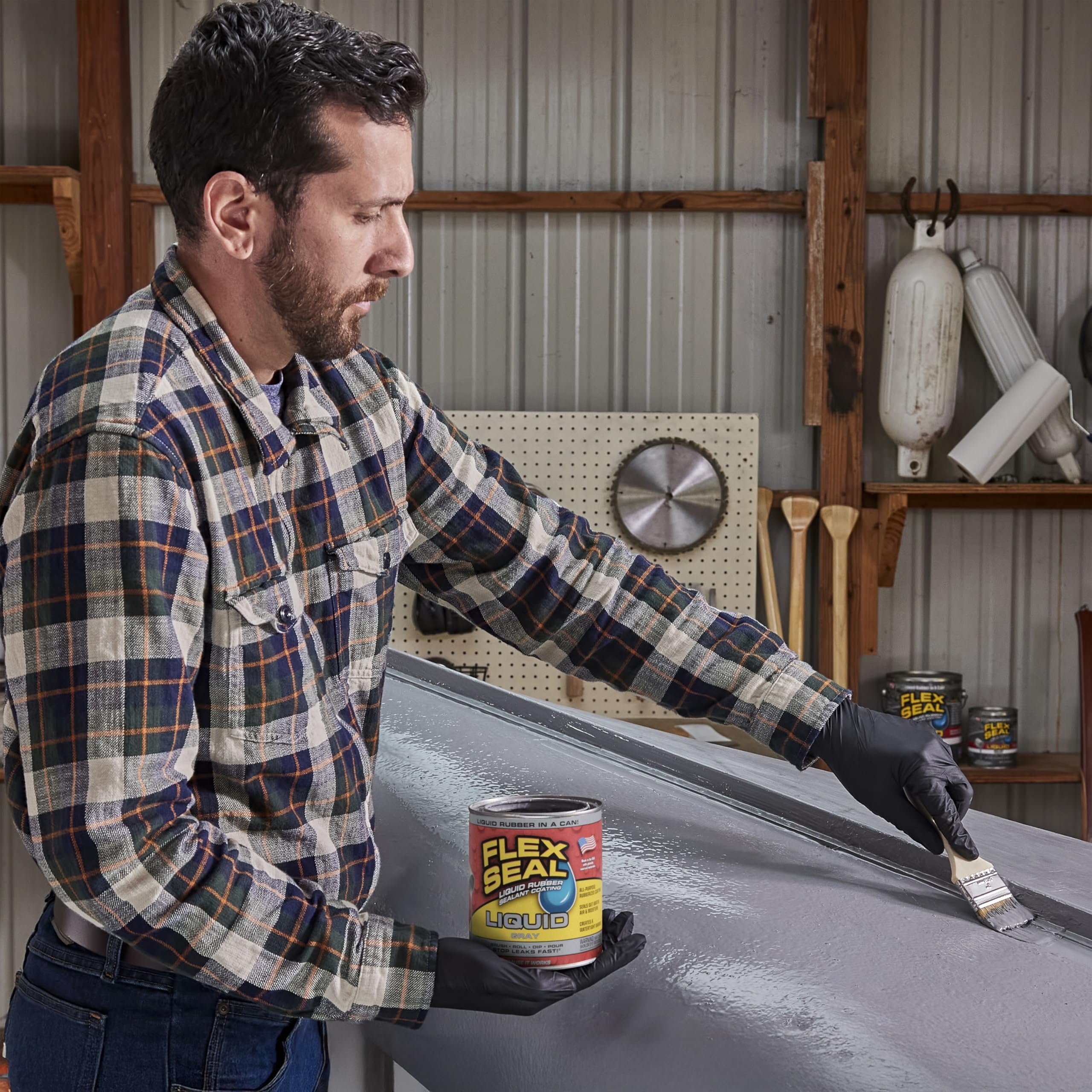 Flex Seal Liquid waterproof seal protects surfaces from moisture intrusion