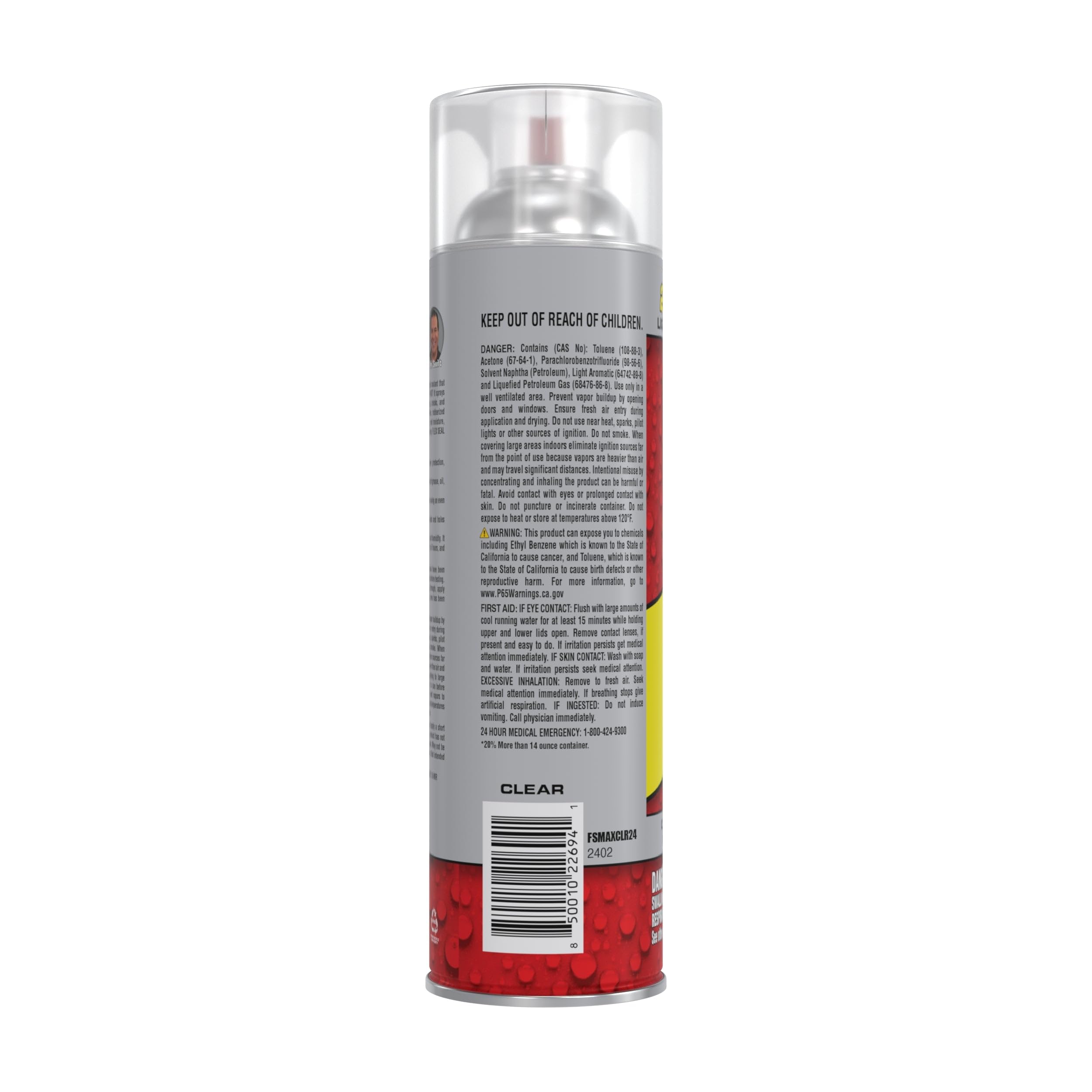 Flex Seal MAX clear water shield coating dries into a flexible, watertight finish.