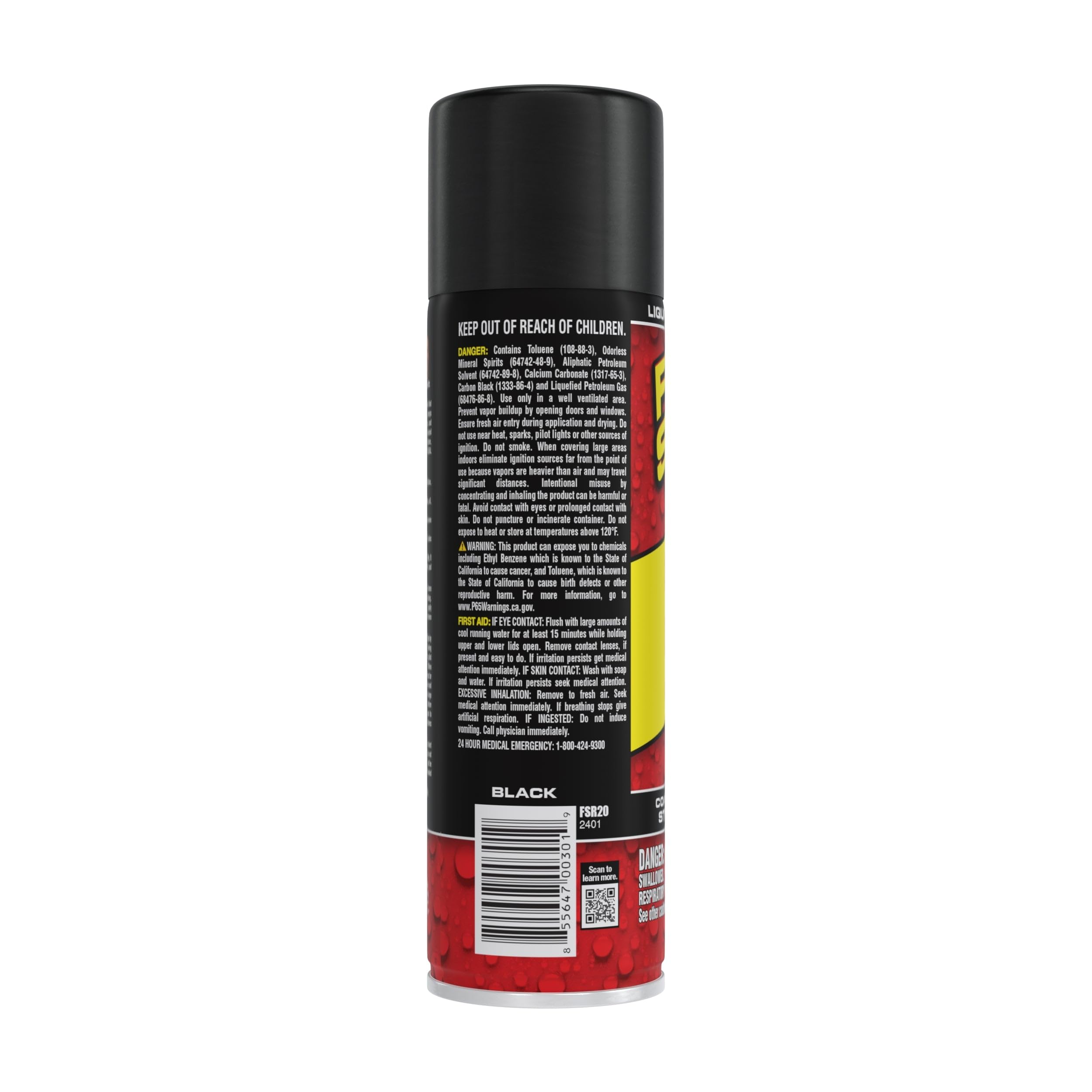 Flex Seal spray action demonstrates even coating over cracks.