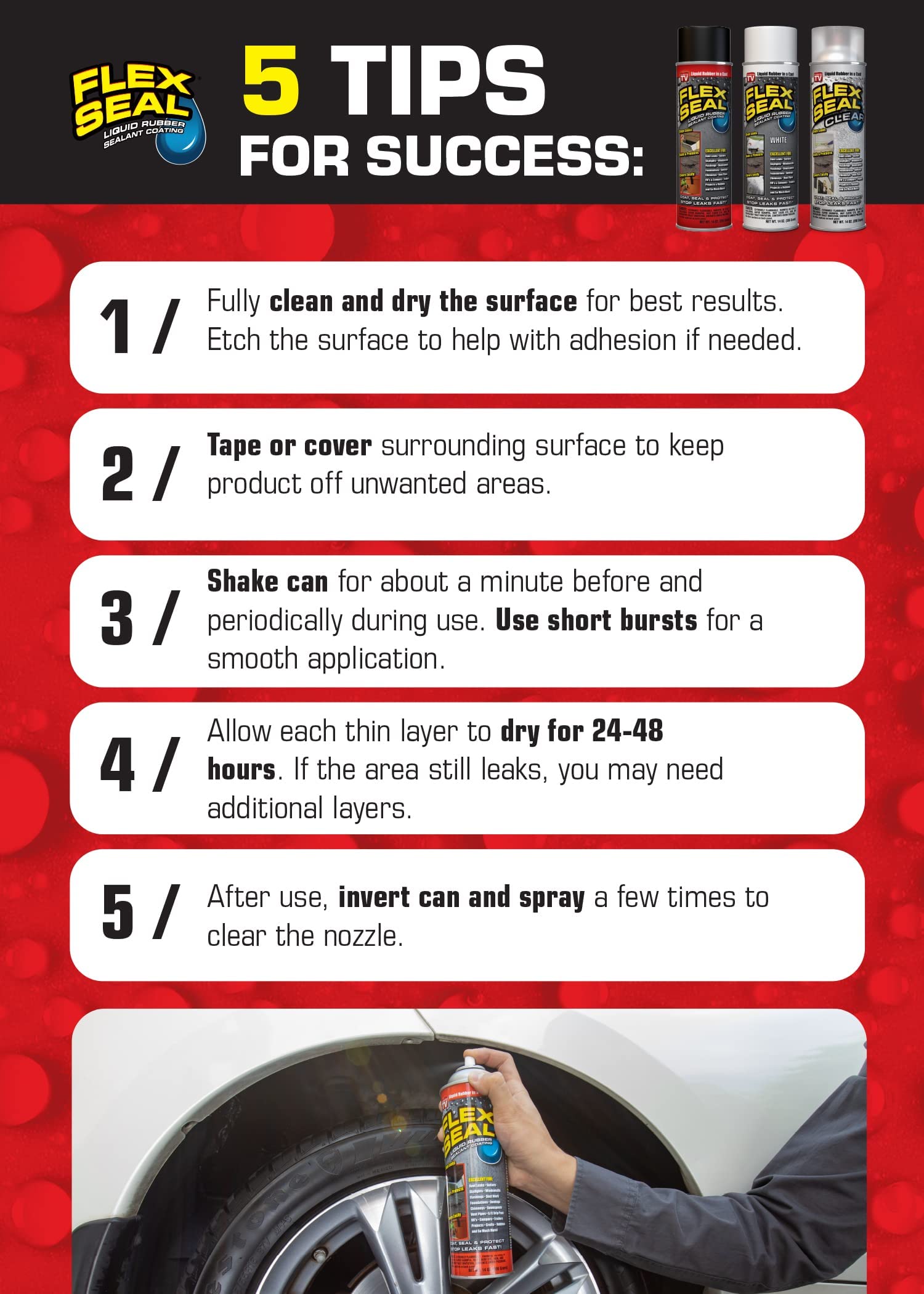 Flex Seal ideal for wood projects needing flexible, long-lasting coating