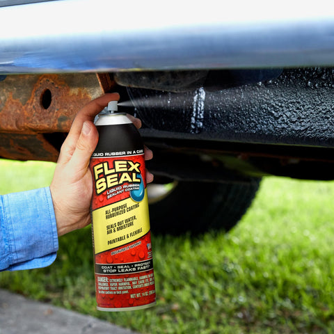 Wood surfaces protected by a durable Flex Seal coating.