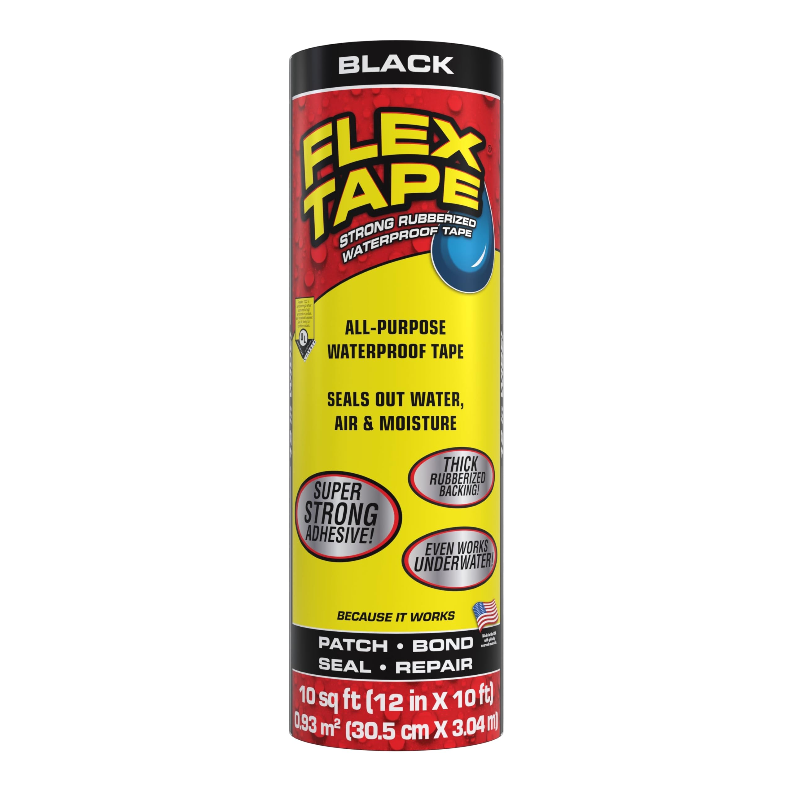 Flex Tape underwater seal demonstrates durable waterproof patching for leaks.