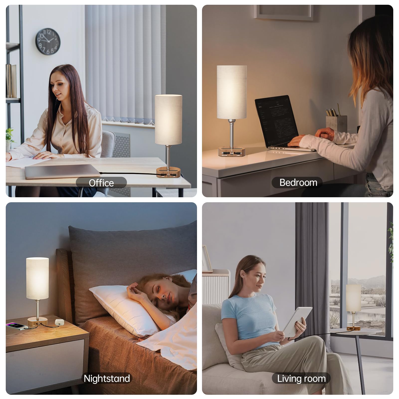 FlexTurtle desk and bedside lamp blends functionality with tidy aesthetics.