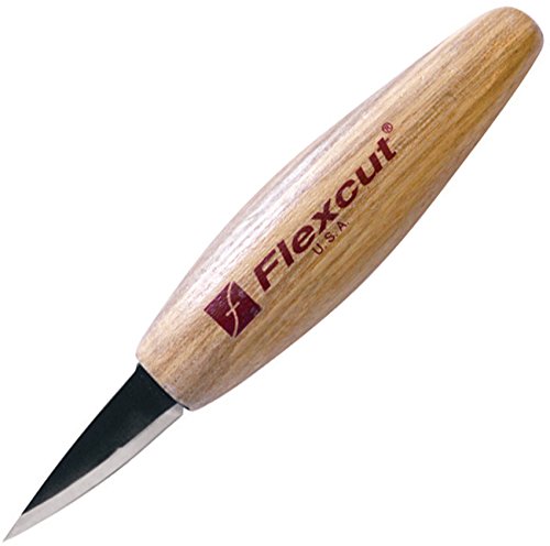 FLEXCUT KN13 ash wood handle provides ergonomic grip and comfort.