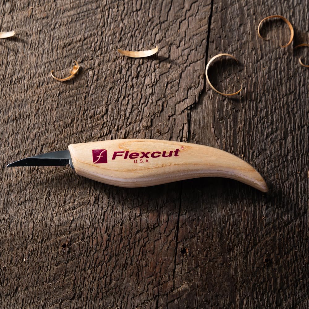 FLEXCUT KN13 very fine point for precise control in intricate carving.