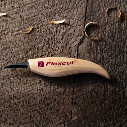 FLEXCUT KN13 very fine point for precise control in intricate carving.