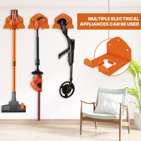 FLEXI RODS hedge trimmer holder keeps yard gear safe.