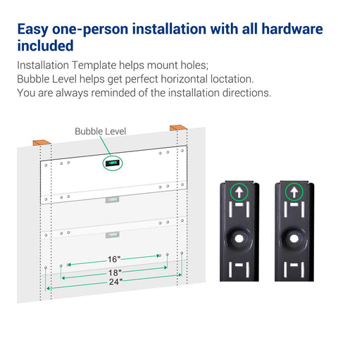 FLEXIMOUNTS 450lbs total capacity supports common garage gear.