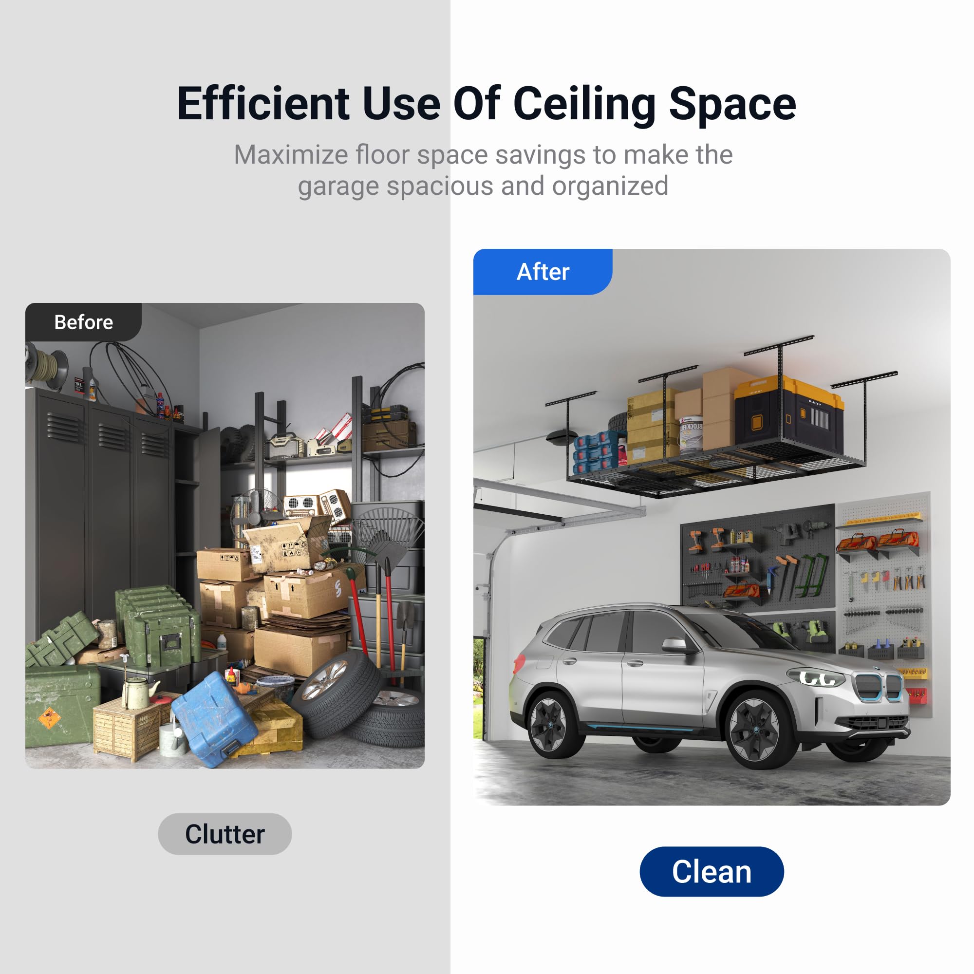 Fleximounts installation template aids DIY mounting of ceiling rack