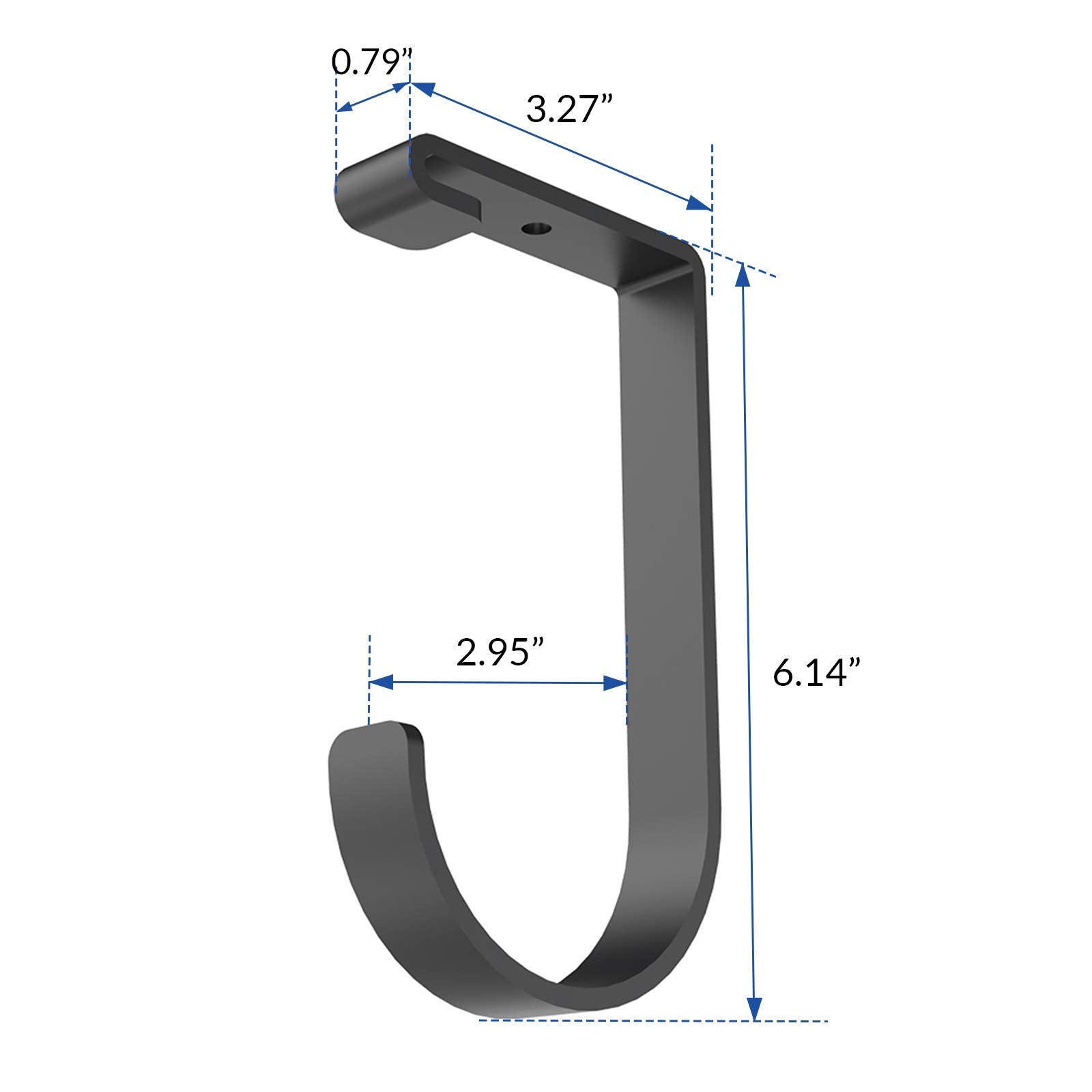 FLEXIMOUNTS add-on flat hook on wall shelving optimizes tool organization.