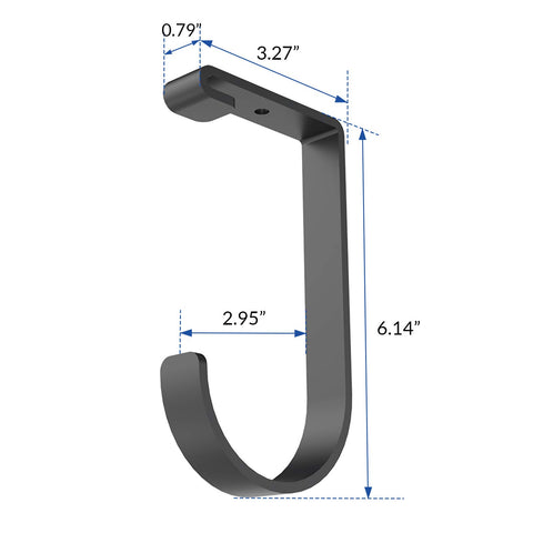FLEXIMOUNTS add-on flat hook on wall shelving optimizes tool organization.