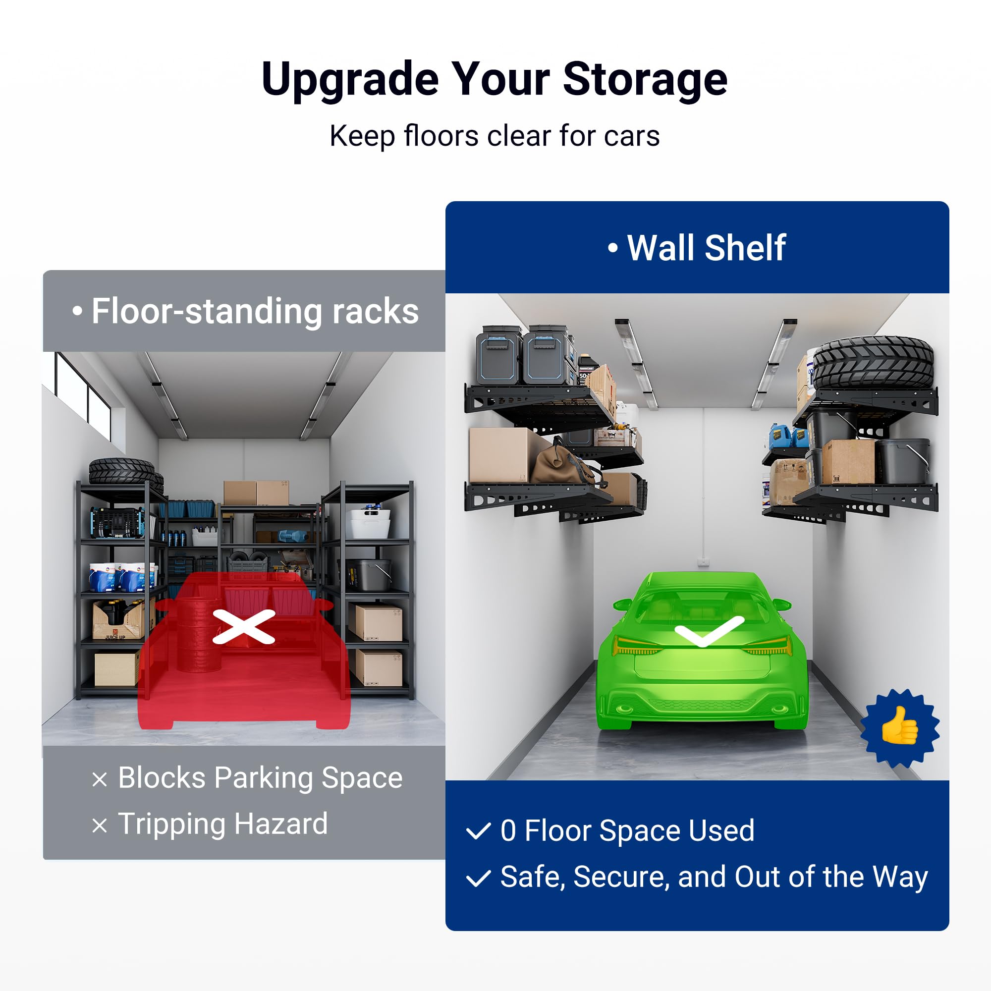 FLEXIMOUNTS adjustable installation for 12 to 24 inch wall stud spacing.