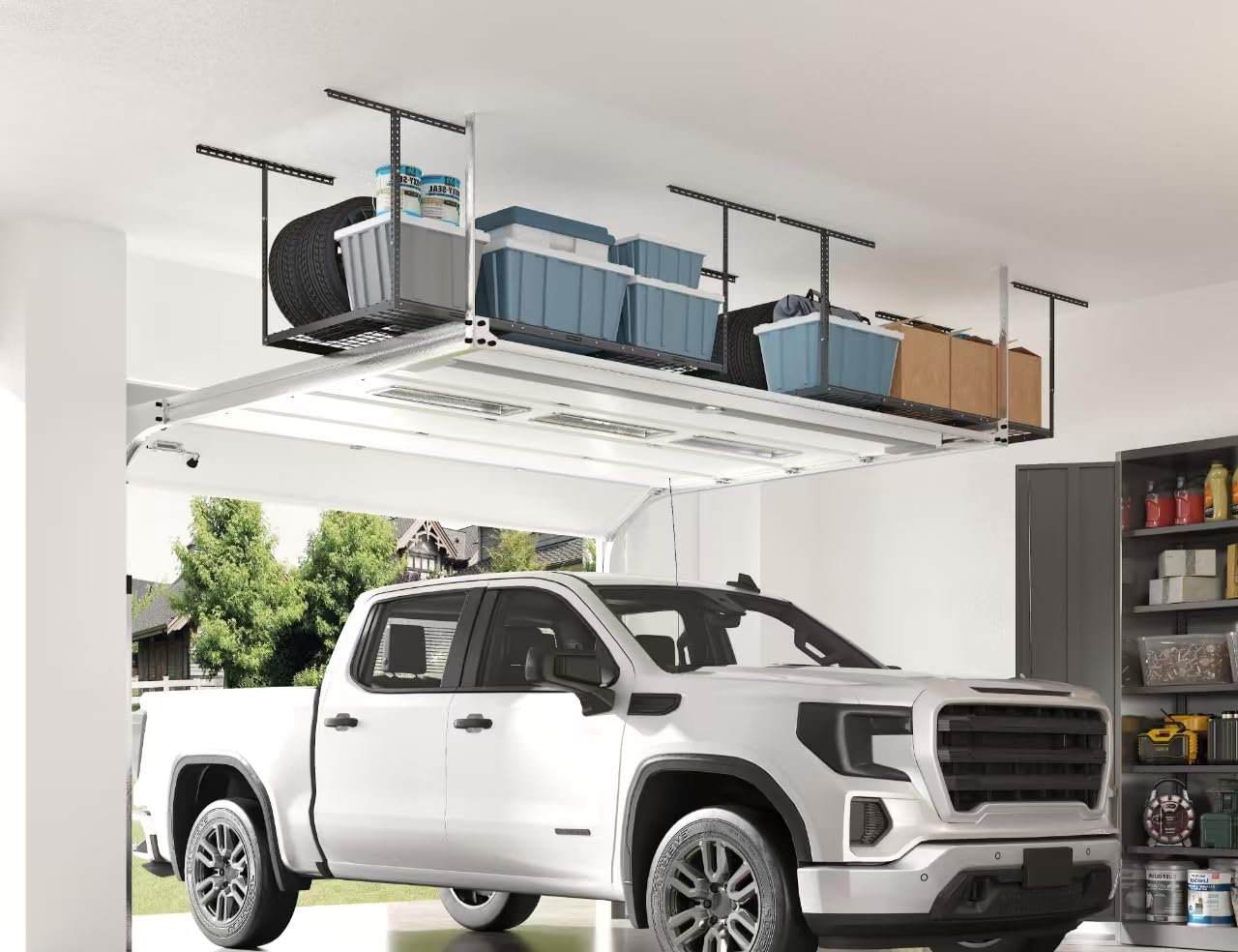 FLEXIMOUNTS ceiling brackets anchored to two joists provide enhanced stability