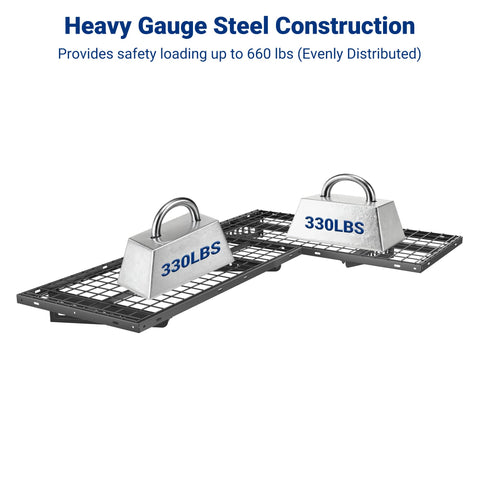 FLEXIMOUNTS corner-space optimization maximizes garage storage and keeps items accessible.