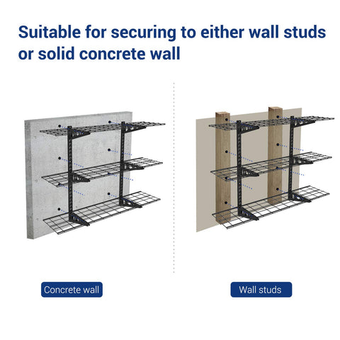 FLEXIMOUNTS easy-assembly installation with included level and template.