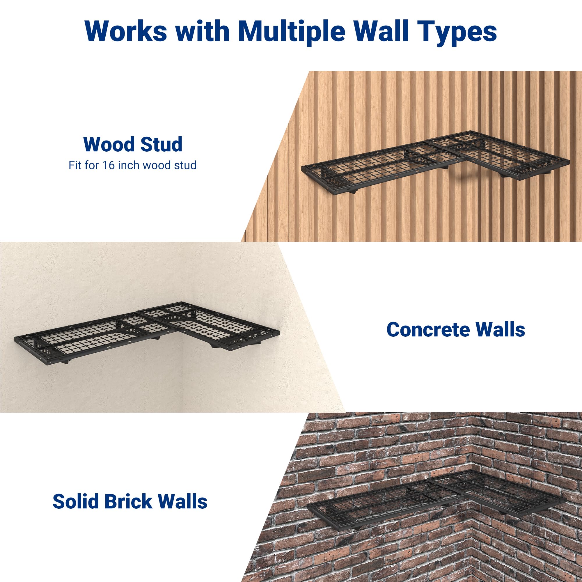 FLEXIMOUNTS easy installation with template and level for precise mounting.