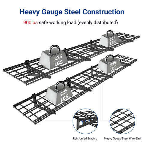 FLEXIMOUNTS black wall shelf pair installed separately for 24-inch studs