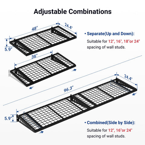 FLEXIMOUNTS heavy-duty steel grid frame showing durable, long-lasting storage.