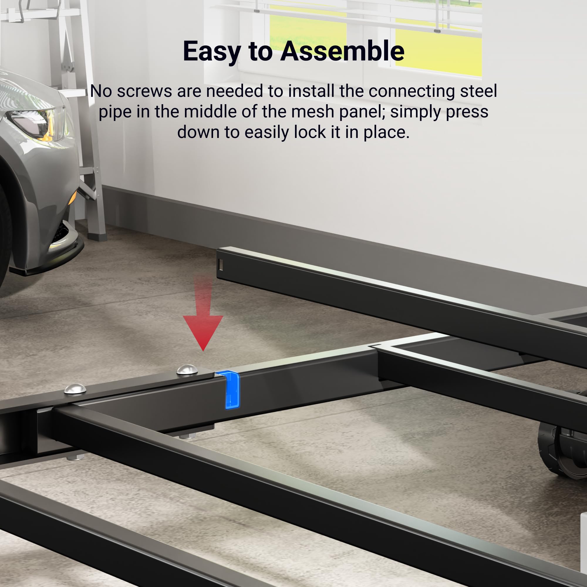 Fleximounts rack offers up to 105 cu ft of storage