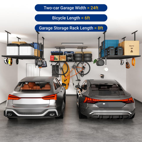 Fleximounts rack fits wood joists or concrete walls