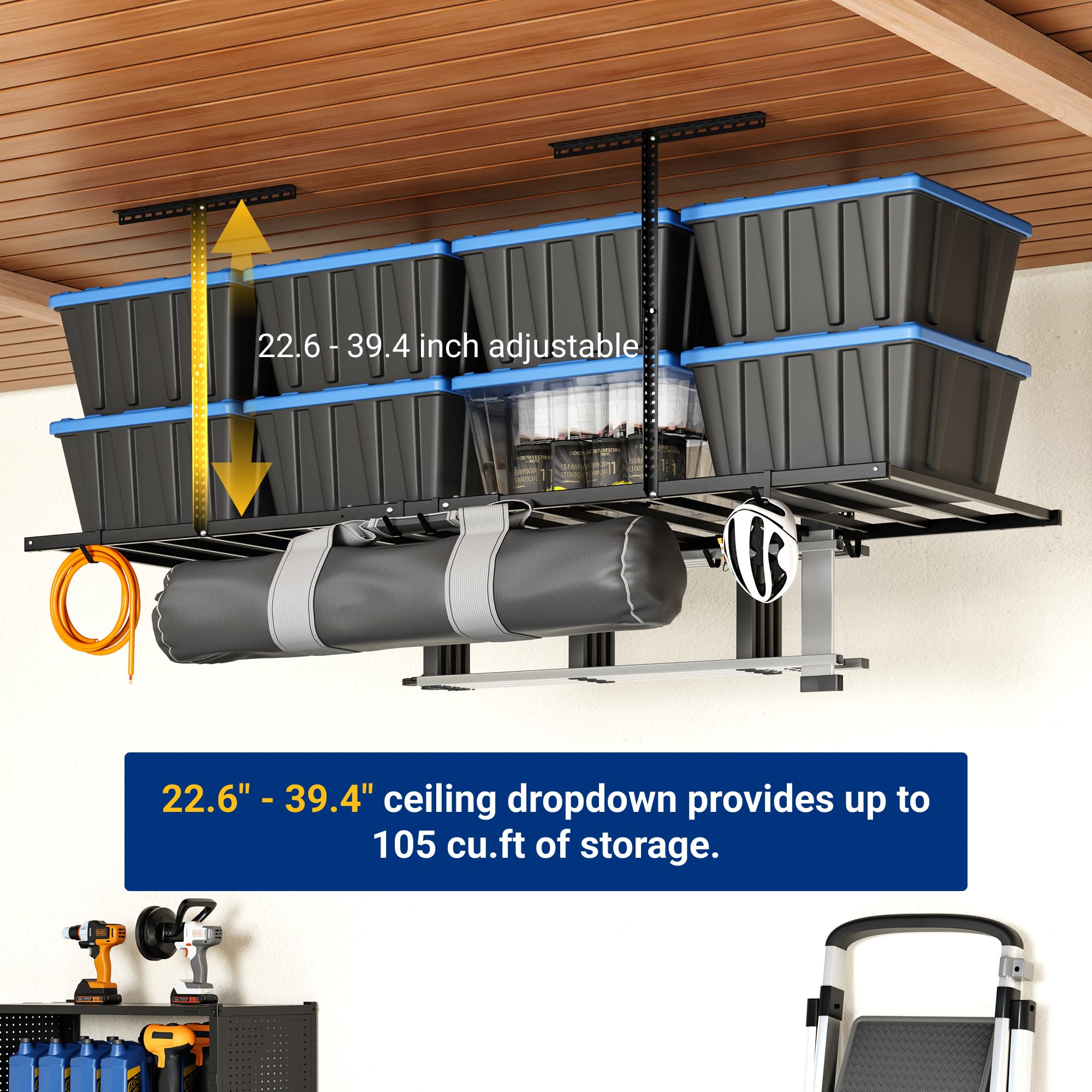 Fleximounts snap-on rack for fast screw-free installation