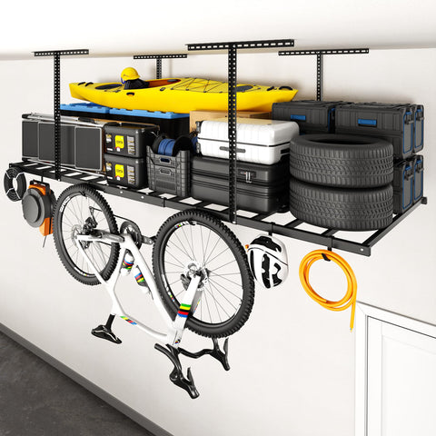 Fleximounts overhead rack assembly for secure ceiling setup