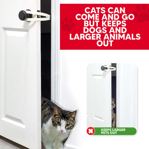 FlexLatch doorknob hanging setup shown for easy placement