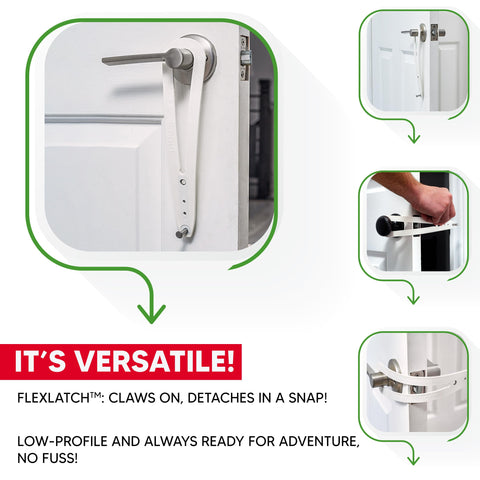 FlexLatch nylon and stainless-steel core durability in action
