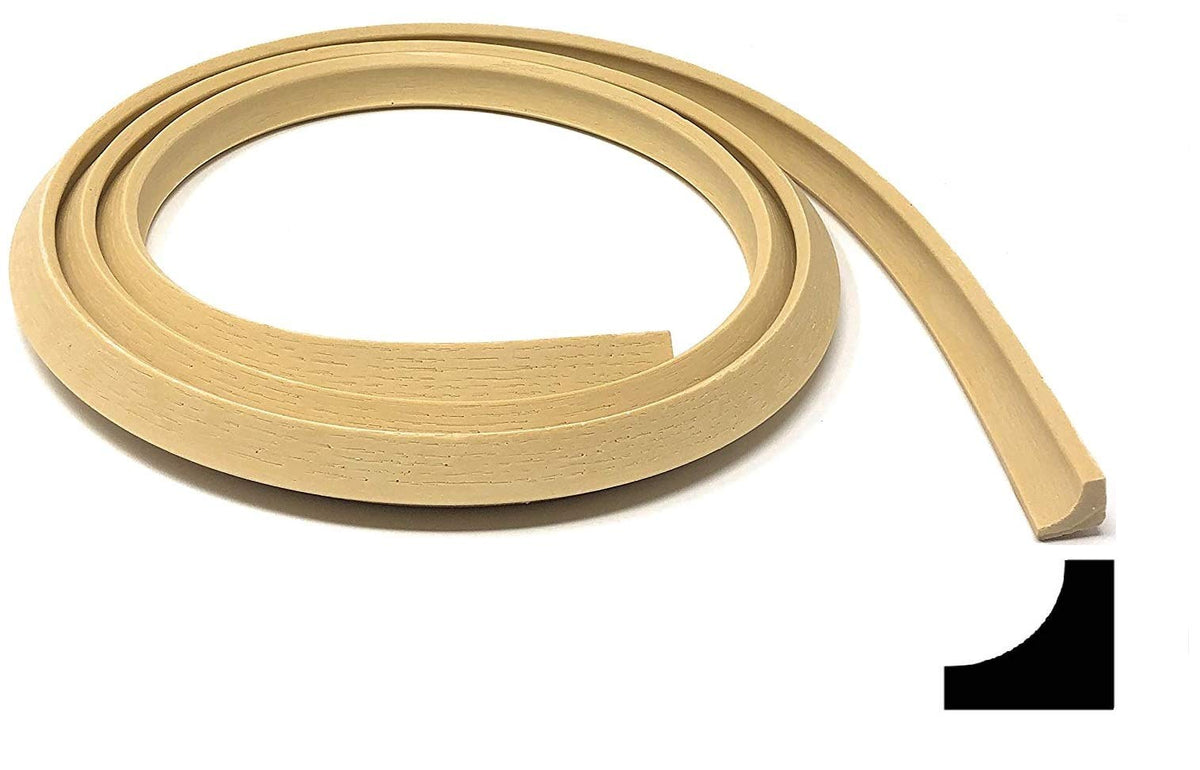 FLEXTRIM Flexible Cove Molding in light oak texture for painting or staining.