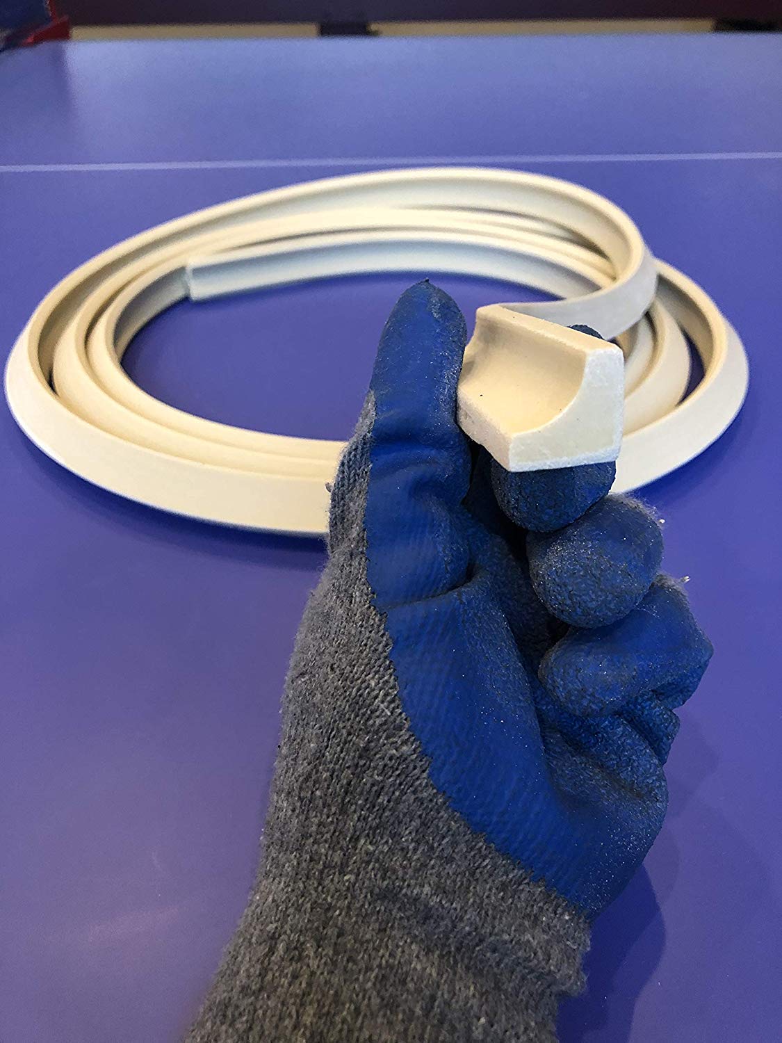 FLEXTRIM polyurethane resin flexes to curves with a 6-inch radius.