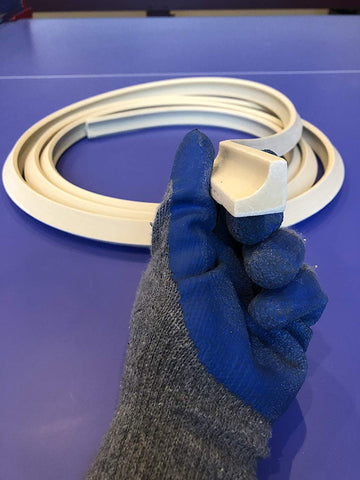 FLEXTRIM polyurethane resin flexes to curves with a 6-inch radius.