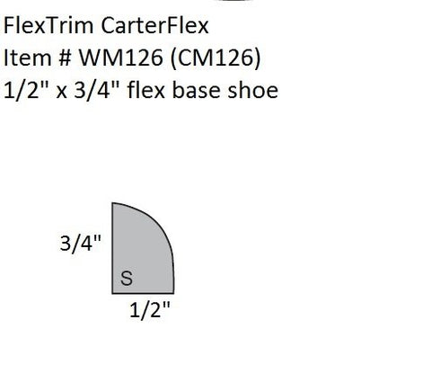 FLEXTRIM WM126 flexible molding around curves and stairs for smooth fit