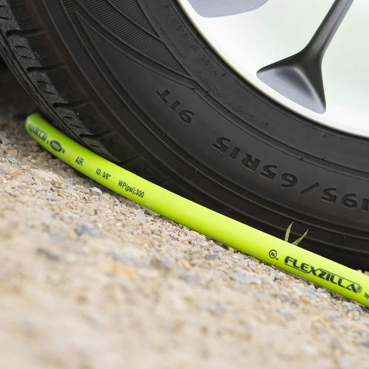 Flexzilla bend restrictor helps neat routing around corners
