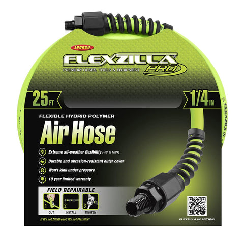 Flexzilla Pro air hose demonstrates extreme flexibility in all weather.