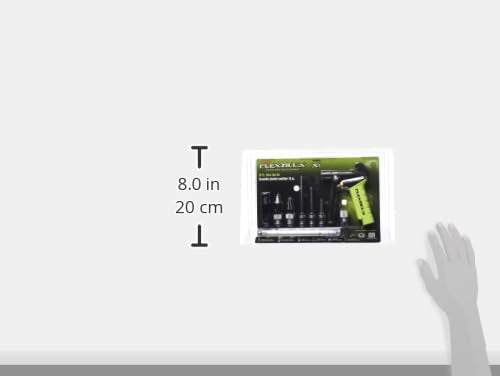 Flexzilla X1 blow gun kit in-use demonstration showing grip and control