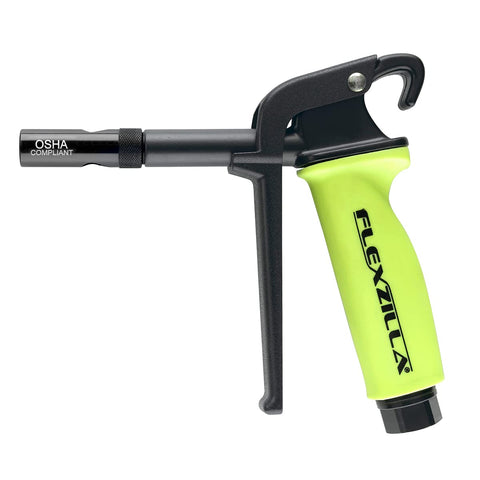 Flexzilla X3 blow gun with Xtreme-Flo nozzle for precise airflow and reduced fatigue.