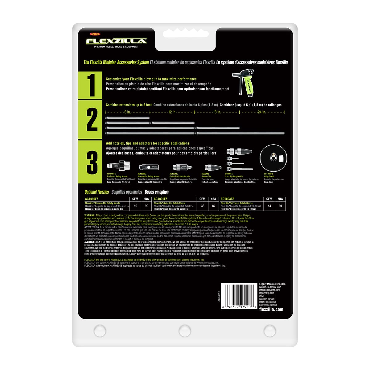 Flexzilla Xtreme-Flo nozzle on ZillaGreen model enables safer, more efficient cleanup.
