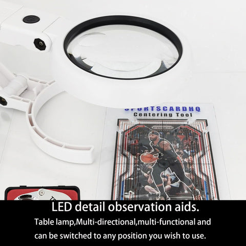Flinduy LED detail aid highlights fine features under bright light.