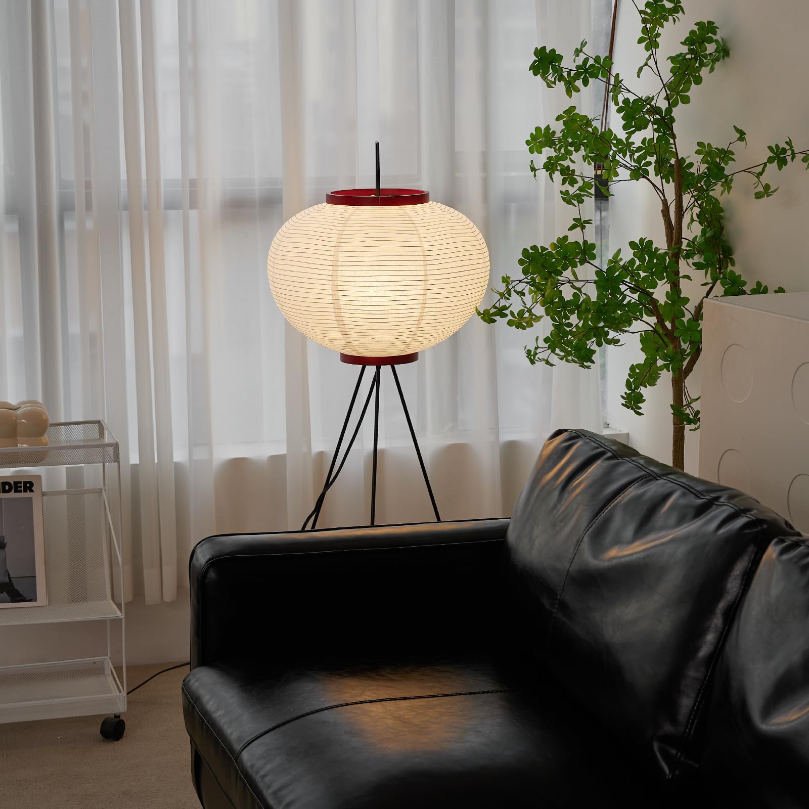 FLIOPIO Japanese-inspired floor lamp shade highlighting minimalist Japandi style