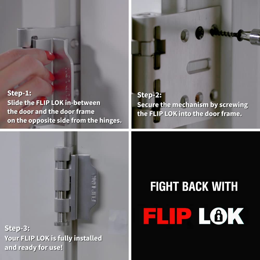 FlipLok industrial aluminum and stainless steel construction highlights durable security