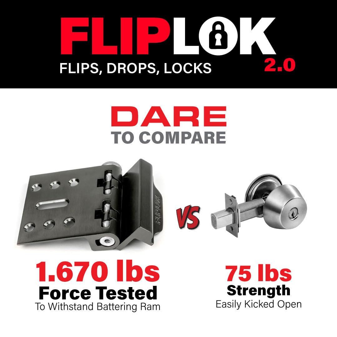FlipLok safe-room use scenario shows family-friendly safety in everyday life